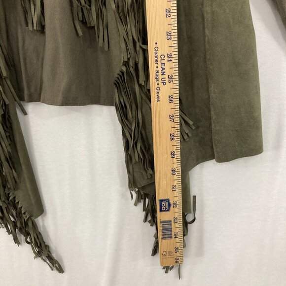 BCBGMAXAZRIA Olive Fringe Jacket - Picture 6 of 9